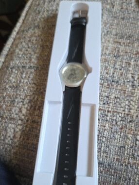 NEW Harry Potter Black Strap Watch with Silver Dial